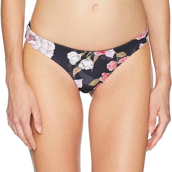 Billabong "Sweet Tide" Plunge Bikini Top, Fixed Tri Bikini Top & Bottoms - S,M - Picture 4 of 9